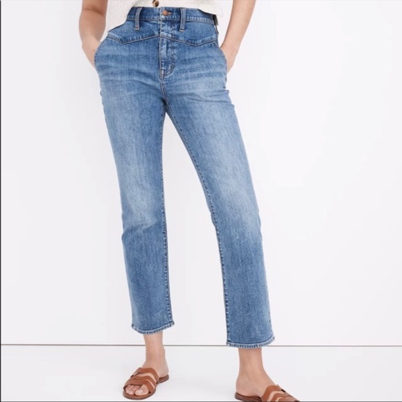 Madewell Jeans Madewell Slim Demiboot Jeans In Tracy Wash Western